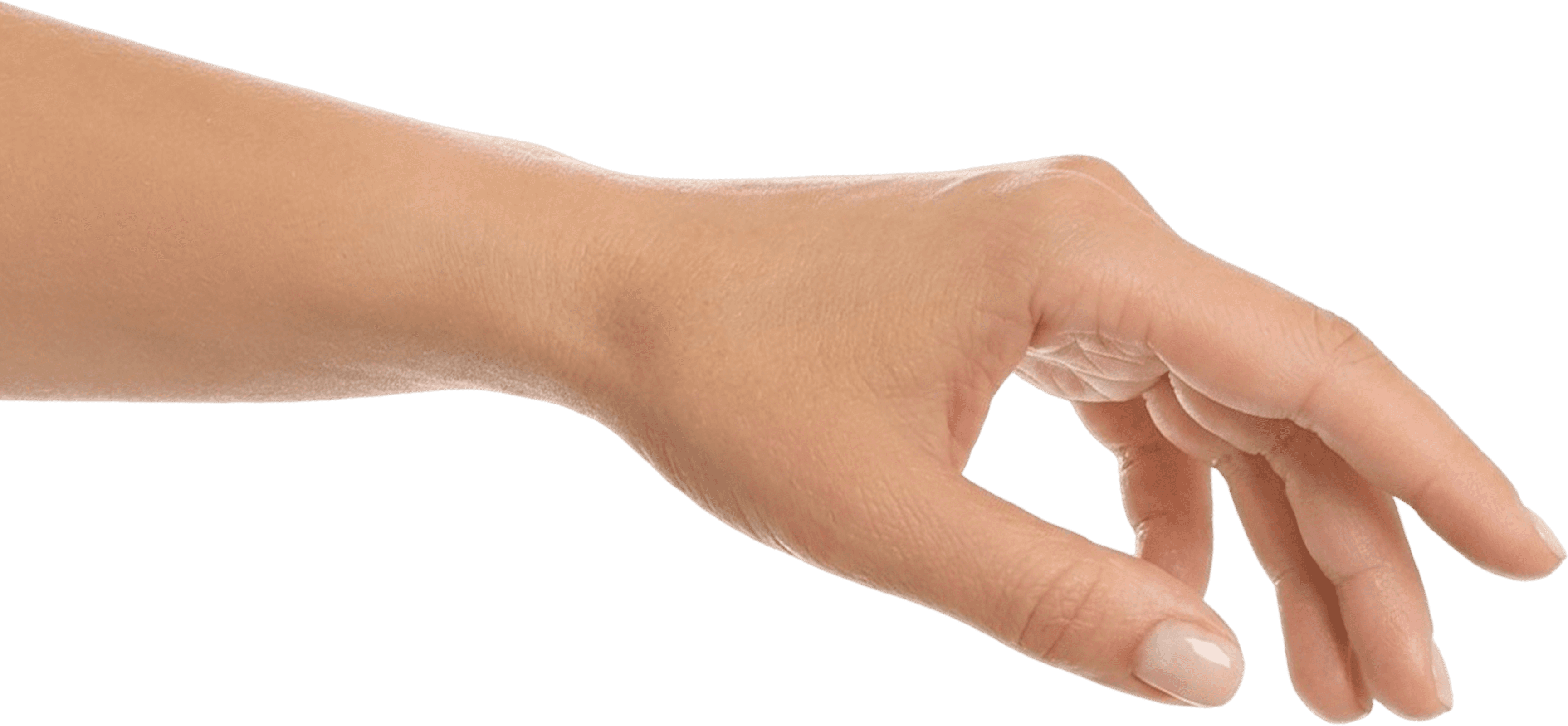 Mano original sin guante